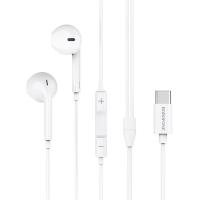 Проводные наушники BOROFONE BM27 Amazing, Type-C, 1.2 м, белый