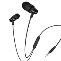Проводные наушники BOROFONE BM38 Bright, Jack 3.5mm, 1.2 м, черный