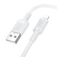 Кабель USB BOROFONE BX111 Feliz USB - Lightning, 2.4А, 1 м, белый