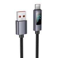 Кабель USB HOCO X112 Favor USB - Type-C, 5A, 1 м, черный