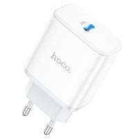 Сетевое зарядное устройство HOCO C104A Stage 1xUSB-C, 20W, белый оптом Сетевое зарядное устройство HOCO C104A Stage 1xUSB-C, 20W, белый