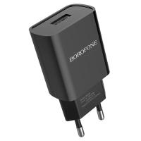 Сетевое зарядное устройство BOROFONE BA20A Sharp 1xUSB, 2A, черный