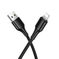 Кабель USB HOCO X120 Beneficio USB - Lightning, 2.4А, 1 м, черный