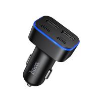 Автомобильное зарядное устройство HOCO Z63 Barry, 2xUSB + 2xUSB-C, 3.1A, черный оптом Автомобильное зарядное устройство HOCO Z63 Barry, 2xUSB + 2xUSB-C, 3.1A, черный