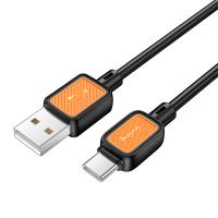 Кабель USB HOCO X108 Benefit USB - Type-C, 3A, 1 м, черный
