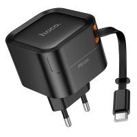Сетевое зарядное устройство HOCO C153A Changer 1xUSB-C, 20W, черный оптом Сетевое зарядное устройство HOCO C153A Changer 1xUSB-C, 20W, черный