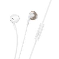 Проводные наушники HOCO M115 Sagacious, Jack 3.5mm, 1.2 м, белый