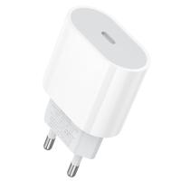 Сетевое зарядное устройство BOROFONE BA100A Original 1xUSB-C, 20W, белый