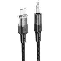 Аудиокабель HOCO UPA27 Spirit AUX Jack 3,5 (m) - Type-C (m), 1.2 м, черный
