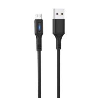 Кабель USB HOCO U79 Admirable USB - MicroUSB, 2.4А, 1.2 м, черный