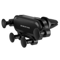 Автомобильный держатель BOROFONE BH19 Eddie, зажимной, на воздуховод, черный