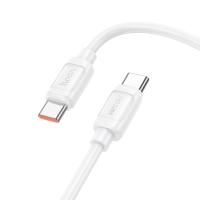 Кабель USB-C HOCO X115 Surpass Type-C - Type-C, 5A, 240W, 1 м, белый