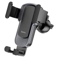Автомобильный держатель HOCO CA103 Vertical & horizontal, зажимной, на воздуховод, черный+серый металлик