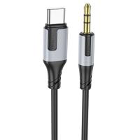 Аудиокабель BOROFONE BL19 Creator AUX Jack 3,5 (m) - Type-C (m), 1 м, черный