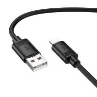 Кабель USB HOCO X122 Benefit USB - Lightning, 2.4А, 1 м, черный