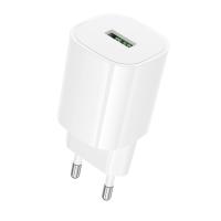 Сетевое зарядное устройство BOROFONE BA102A Pudding 1xUSB, 18W, белый