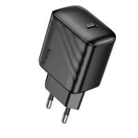 Сетевое зарядное устройство HOCO CS24A Puerto 1xUSB-C, 25W, черный оптом Сетевое зарядное устройство HOCO CS24A Puerto 1xUSB-C, 25W, черный