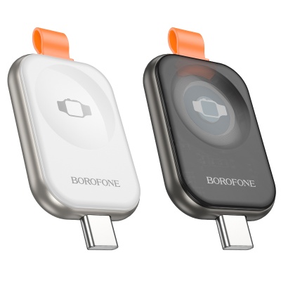 Зарядное устройство BOROFONE BQ25A для Apple Watch 1xUSB-C, 2.5W, серебристый