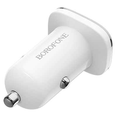 Автомобильное зарядное устройство BOROFONE BZ12 Lasting power, 2xUSB, 2.1A, белый