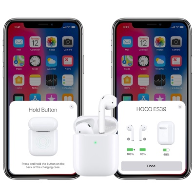 Беспроводные наушники TWS HOCO ES39, Bluetooth, белый