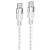 Кабель USB-C HOCO X99 Crystal junction Type-C - Type-C, 3A, 1 м, серый