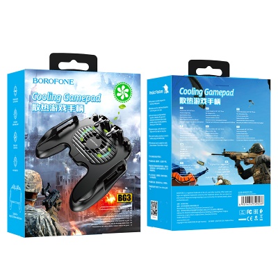 Геймпад BOROFONE BG3 Warrior cooling, черный