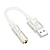 Переходник/Адаптер BOROFONE BV23 Dignity USB2.0 (m) - Jack 3,5 (f), 15 см, белый