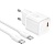 Сетевое зарядное устройство HOCO N64 Ingenious 1xUSB-C с Кабелем Type-C - Type-C, 20W, белый оптом Сетевое зарядное устройство HOCO N64 Ingenious 1xUSB-C с Кабелем Type-C - Type-C, 20W, белый