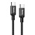 Кабель USB-C HOCO X14 Double speed Type-C - Type-C, 3A, 60W, 1 м, черный