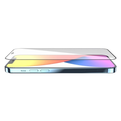 Защитное стекло HOCO A12 для iPhone 12 Mini 5.4", Full Glue 3D, 0.3mm, прозрачный+черная рамка