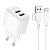 Сетевое зарядное устройство BOROFONE BAS41A Potential 2xUSB с Кабелем USB - Type-C, 2A, белый