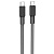 Кабель USB-C HOCO X69 Jaeger Type-C - Type-C, 3A, 60W, 1 м, черный+белый