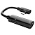 Переходник/Адаптер HOCO LS18 2 в 1 Lightning (m) - Dual Lightning (f), черный