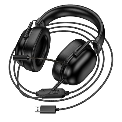 Проводные наушники HOCO W113 Dynamic, USB, 2 м, черный