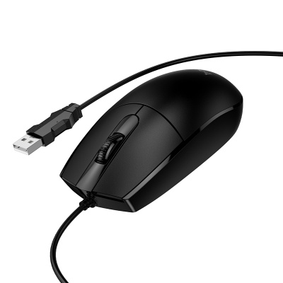 Мышь проводная HOCO GM50 League, USB, черный
