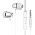 Проводные наушники BOROFONE BM57 Platinum, Jack 3.5mm, 1.2 м, серебристый