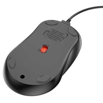 Мышь проводная BOROFONE BG4 Business, USB, черный