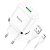 Сетевое зарядное устройство HOCO N3 Special 1xUSB с Кабелем USB - Micro, 3A, 18W, белый
