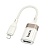 Переходник/Адаптер HOCO UA39 Lightning (m) - USB (f), 13 см, белый оптом Переходник/Адаптер HOCO UA39 Lightning (m) - USB (f), 13 см, белый
