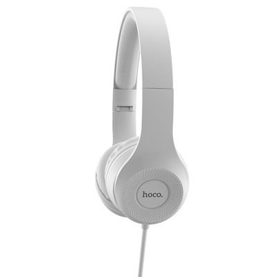 Проводные наушники HOCO W21 Graceful Charm, Jack 3.5mm, 1.2 м, серый