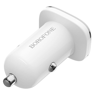 Автомобильное зарядное устройство BOROFONE BZ12A Lasting, 1xUSB, 3A, 18W, белый
