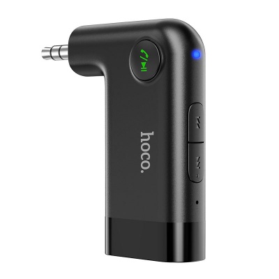 Автомобильный Bluetooth-приемник HOCO E53 Dawn sound, 145 мАч, Bluetooth, черный