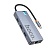 Переходник/Адаптер HOCO HB51 Wow 6 в 1 Type-C (m) - 3xUSB3.0 + Type-C PD + HDMI + RJ45, 19 см, серый металлик оптом Переходник/Адаптер HOCO HB51 Wow 6 в 1 Type-C (m) - 3xUSB3.0 + Type-C PD + HDMI + RJ45, 19 см, серый металлик
