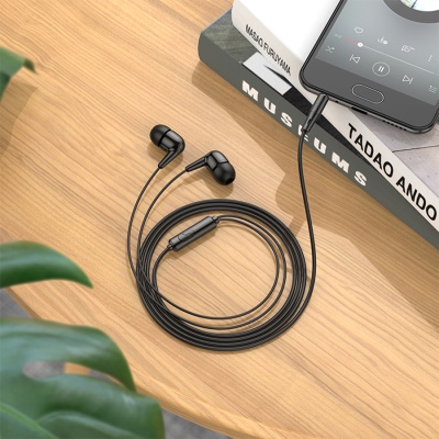 Проводные наушники HOCO M97 Enjoy, Jack 3.5mm, 1.2 м, черный