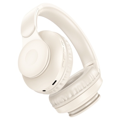Беспроводные наушники накладные HOCO W45 Enjoy, Bluetooth, кремовый
