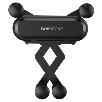 Автомобильный держатель BOROFONE BH19 Eddie, зажимной, на воздуховод, черный