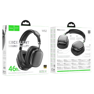 Беспроводные наушники накладные HOCO W52 Wonderful, Bluetooth, черный