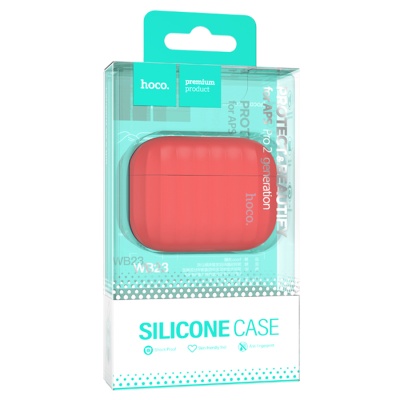 Чехол HOCO WB23 Harmonious для Airpods Pro 2, красный