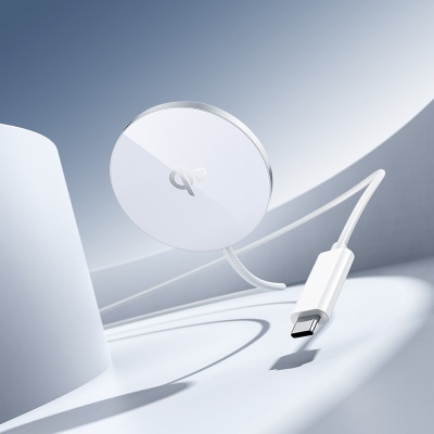 Беспроводное зарядное устройство HOCO CW63 Fast с Кабелем Type-C, 5W/7.5W/10W/15W, белый