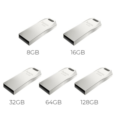 USB флеш-накопитель HOCO UD4, USB 2.0, 128GB, серебристый